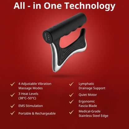 FASERA™ Muscle Recovery Tool — Scrape + Heat + EMS